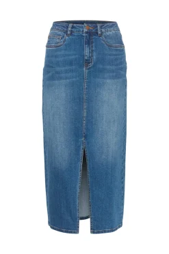 KAsinem HW Denim Skirt Medium Blue Denim 10508064