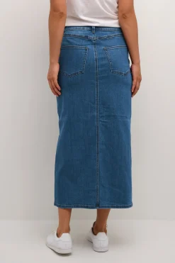 KAsinem HW Denim Skirt Medium Blue Denim 10508064