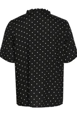 KAtina Printed Blouse Black/Chalk Dot 10509474