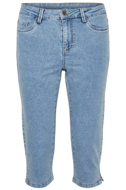 KAvicky Capri Jeans Light Blue Washed Denim 10505521