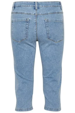 KAvicky Capri Jeans Light Blue Washed Denim 10505521
