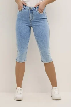 KAvicky Capri Jeans Light Blue Washed Denim 10505521