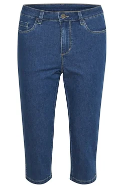 KAvicky Capri Jeans Medium Blue Washed Denim 10505521