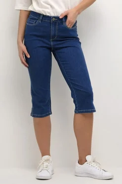 KAvicky Capri Jeans Medium Blue Washed Denim 10505521