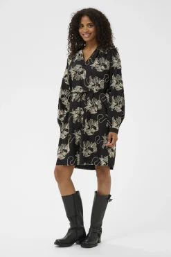 KAvinie Dress Black Chalk Embroidery 10883 10511097