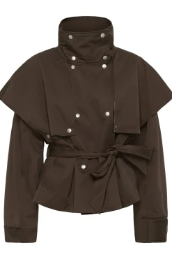 KBDana Short Trench Jacket Chocolate Martini 191216 10105927