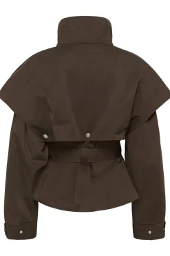 KBDana Short Trench Jacket Chocolate Martini 191216 10105927