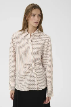 KBElmira Shirt Cinnamon Stripe 109217 10105867