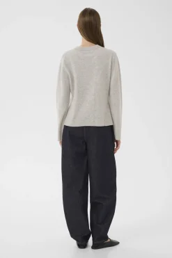 KBEtta Cardigan Light Grey Melange 109193 10105863