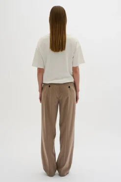 KBMilano Stripe Pants WALNUT 10104990