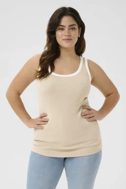 KCcarina Contrast Top Feather Gray