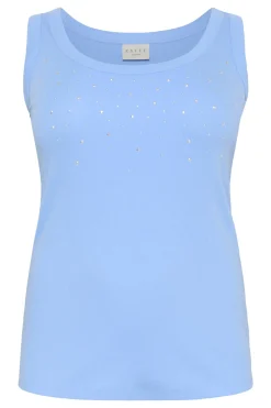 KCcarina Rhinestone Tank Top Vista Blue