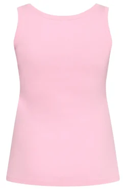 KCcarina Rhinestone Tank Top Prism Pink