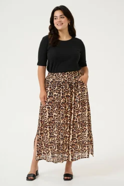 KCedina Ami Skirt Naturel Leopard Print