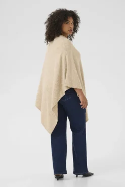 KCjenny Knit Poncho Feather Gray Melange