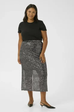 KClaila Sequins Skirt Silver Sequin 10583375