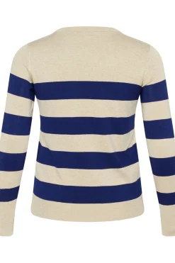 KClizzy Striped Knit Pullover Blue/Feather Gray Mel. Stripe 10582600