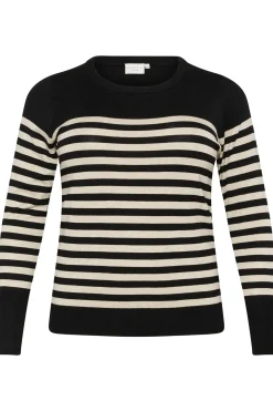 KClizzy Striped Knit Pullover Black/Feather Gray Mel. Stripe 10582600