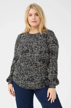 KCmila Ami Blouse Black/Turtledove Graphic Dot 10582922