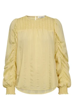 KesiCC Drape Sleeve Blouse 171PaleYellow 45023