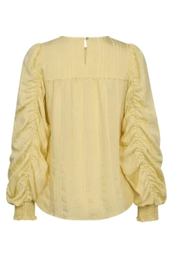 KesiCC Drape Sleeve Blouse 171PaleYellow 45023