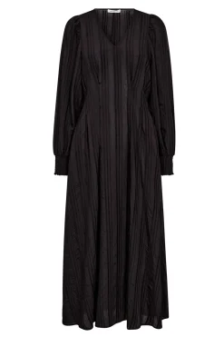 KesiCC Pleat LS Dress 96Black 36547