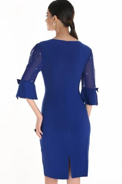 KNIT DRESS Blue 259025