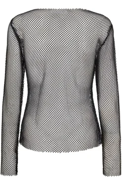 KrystalCC Net Blouse 96Black