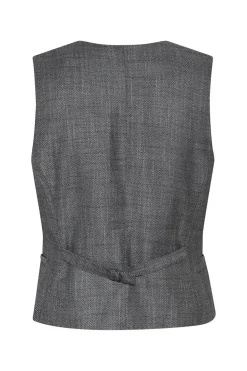 KuraBBBielle Waistcoat Grey Herringbone BBW4734