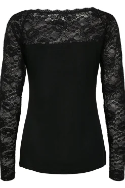 Lacy Boat tshirt Black deep 10500903