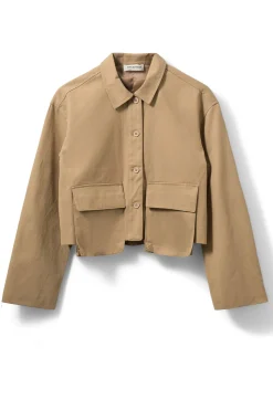 LARKSW SHORT SHIRT JACKET 7012 Camel S261350