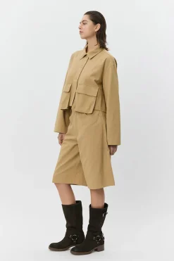 LARKSW SHORT SHIRT JACKET 7012 Camel S261350