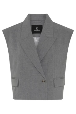 LataniaBBLinis waistcoat Grey BBW4902