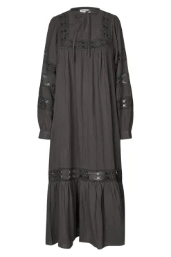 LatourLL Lace Maxi Dress LS 87 Dark Mokka 254093000