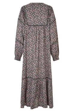 LatourLL Maxi Dress LS 18 Washed Black 254413011