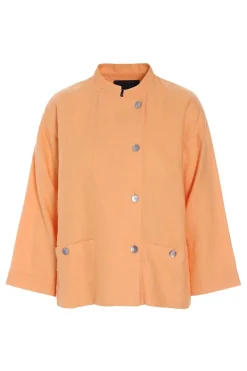 Lazy linen jakke med krave MELON 26121415561