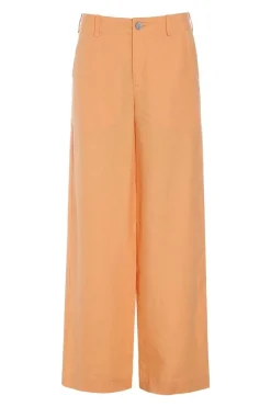 Lazy linen lige bukser MELON 26121415564