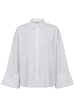 LeniCC Wide Cuff Stone Shirt 4000White 35992