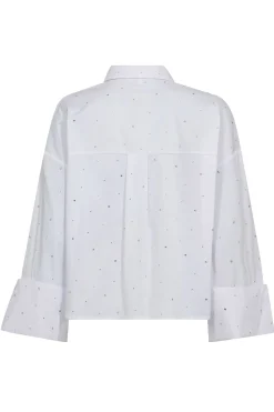 LeniCC Wide Cuff Stone Shirt 4000White 35992