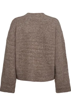 LEVASW CARDIGAN 7071 Brown melange SNOS420