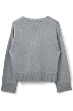 LEVASW CARDIGAN 8000 Grey mel SNOS540