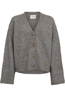 LEVASW CARDIGAN 8000 Grey mel SNOS420