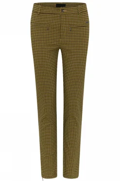 Lina 7/8 w. zip Jacquard Dijon Check
