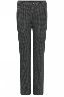 Lina Zip Pocket Black/Grey Check 6843/4208