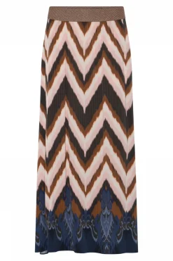 Lisa, long skirt 84797Navy/Rose 58550/7580