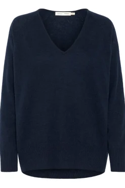 Lukka Vneck Pullover Premium Marine Blue 30104240