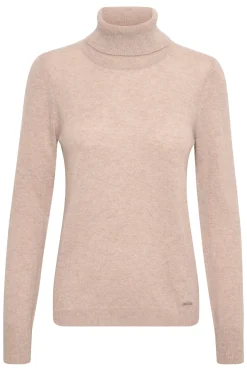 LukkaIW Rollneck Pullover BEIGE MELANGE 30108211