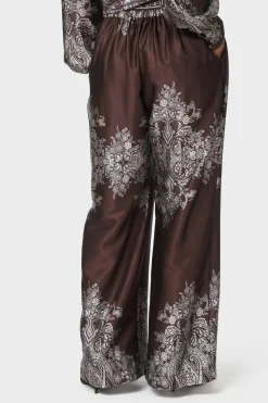 Lunet Paisley Border Dark brown 167274