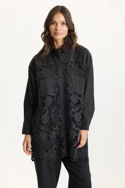 Lyon over shirt SORT 16808