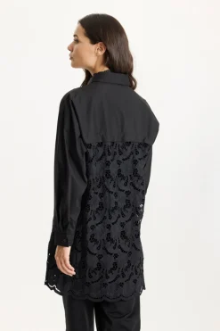 Lyon over shirt SORT 16808